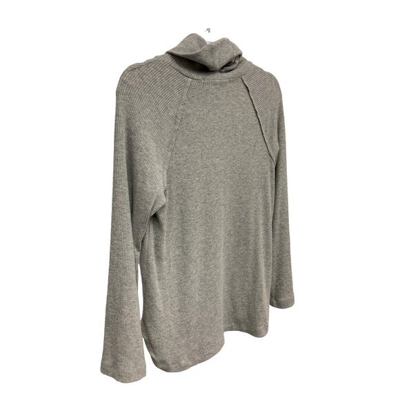 Michael Stars Heather Grey Cowl Neck Sweater Soft & Flowy - Picture 3 of 3